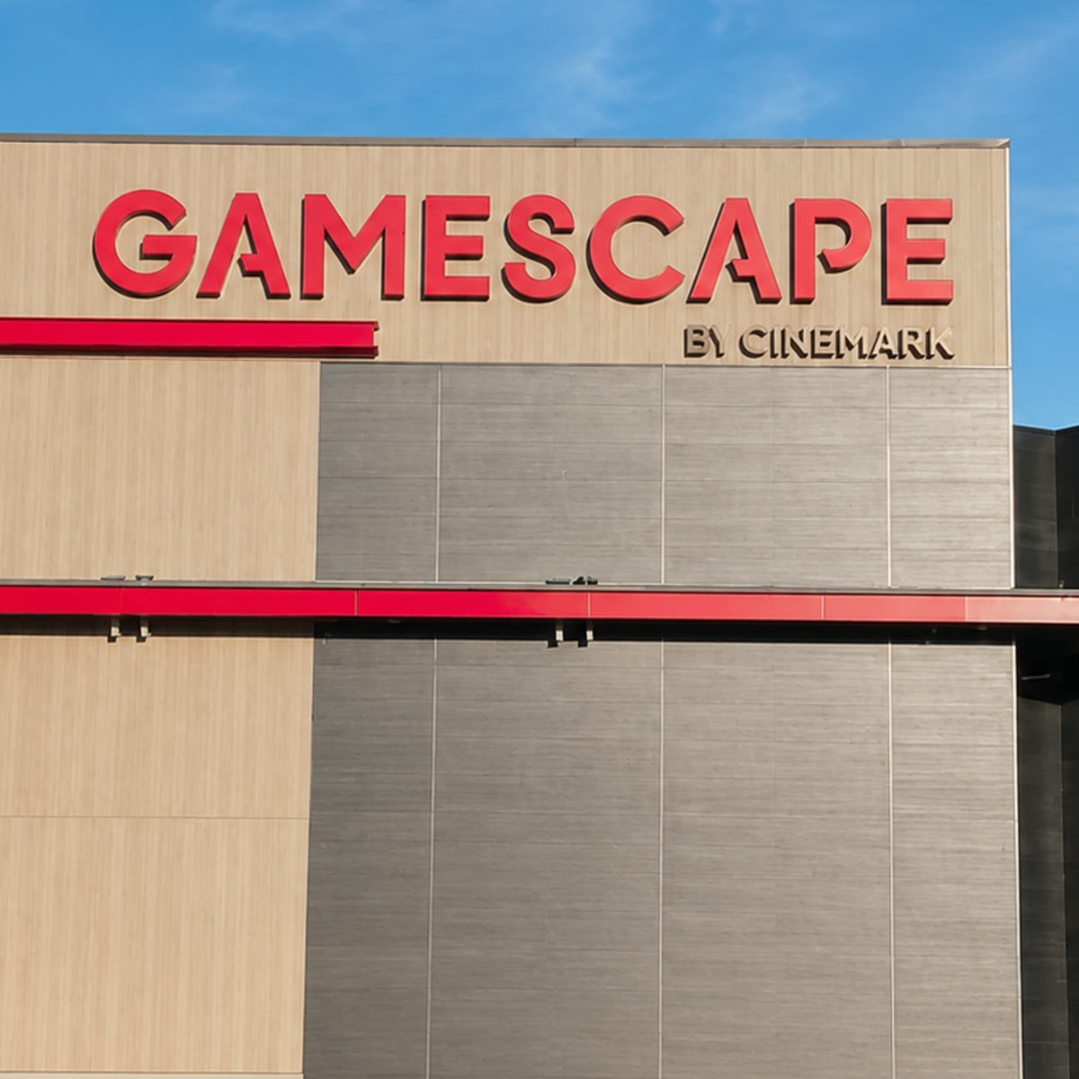Gamescape by Cinemark โ entertainment signage